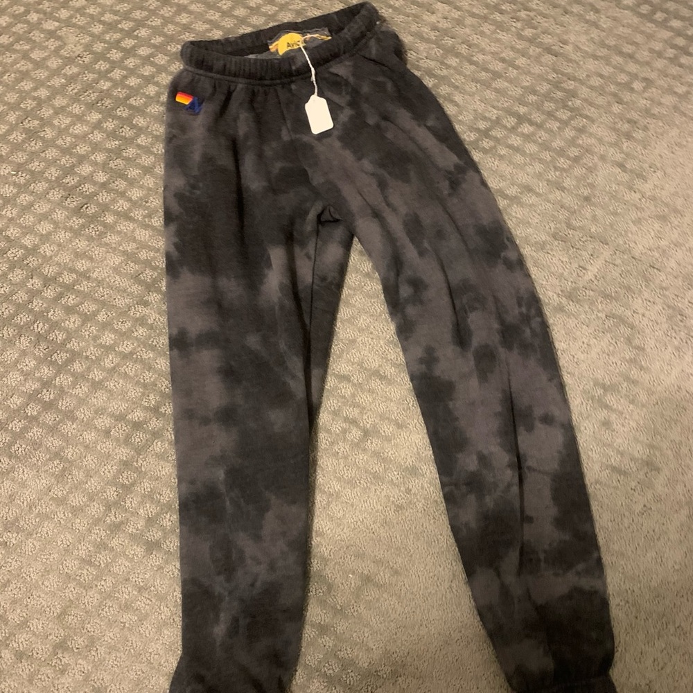 Aviator nation black camo pants extra small